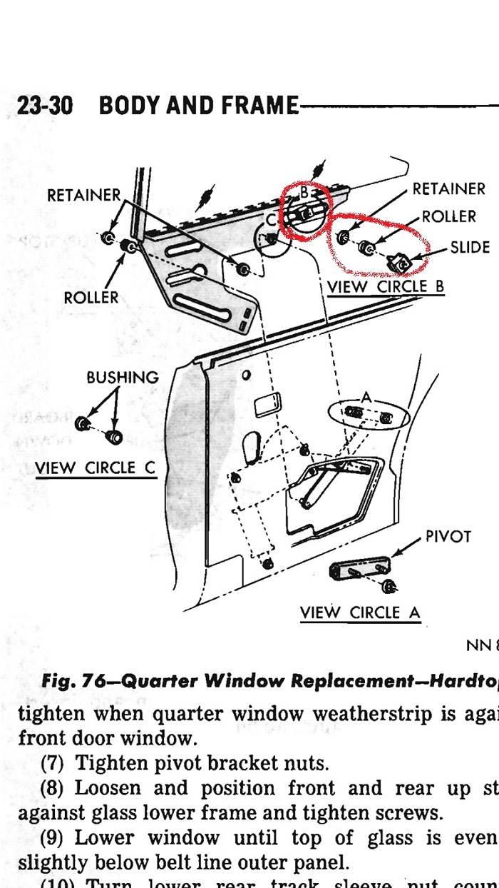 Part highlighted in red