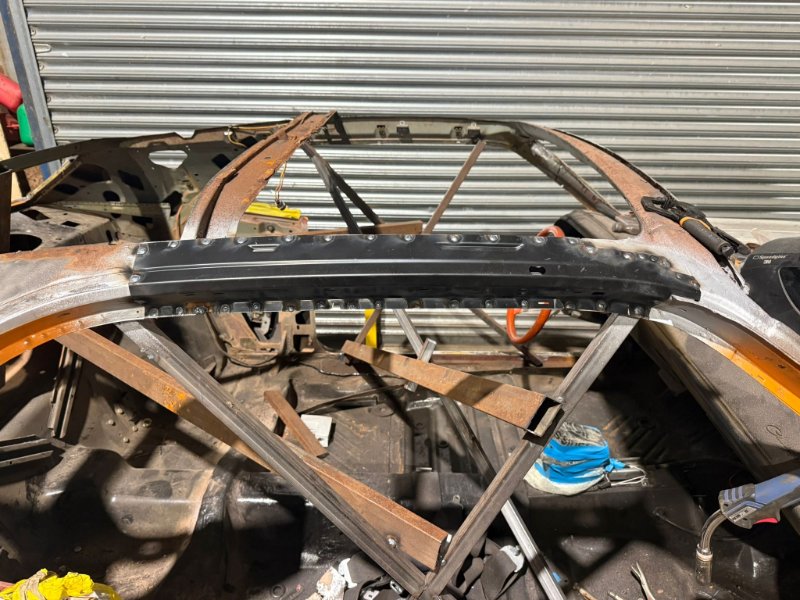 9. Outer rail tacked.JPG