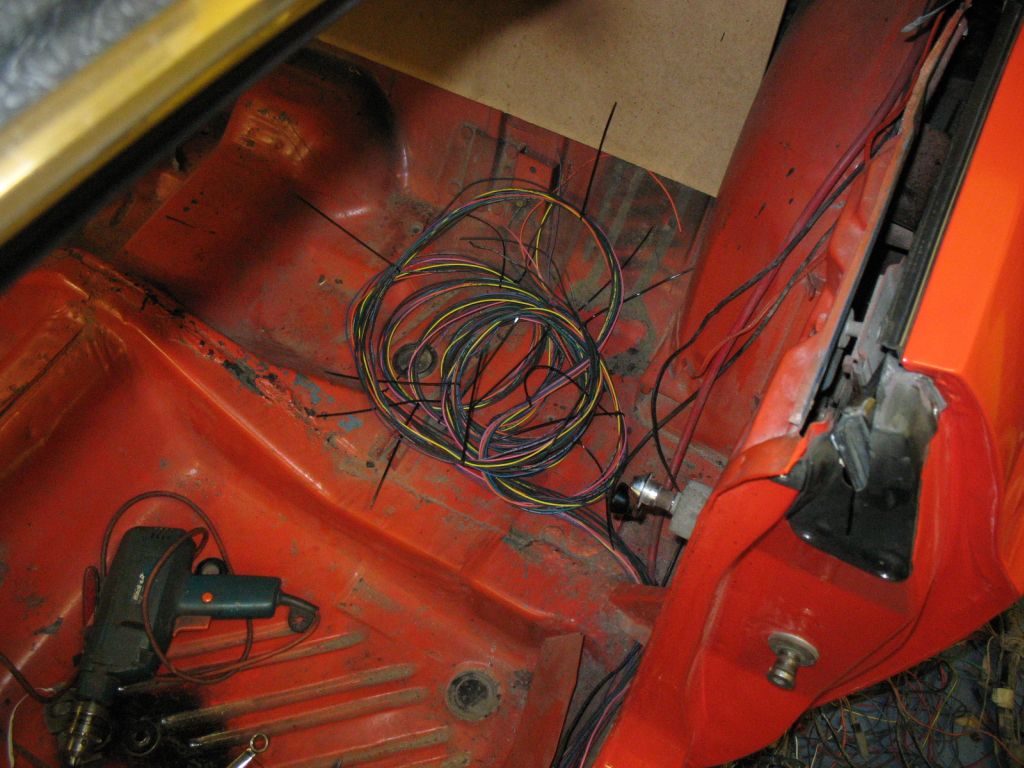 The taillight section includes the dome light power and fuel sender wire.