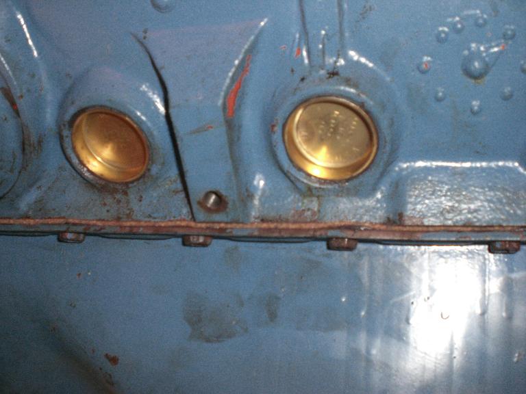 New brass plugs installed