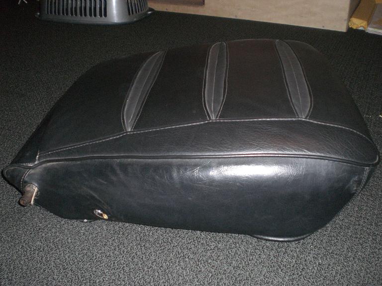 seat recovered with Dereks old cover