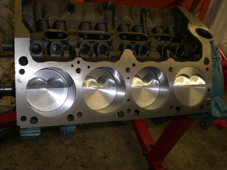 Pistons installed