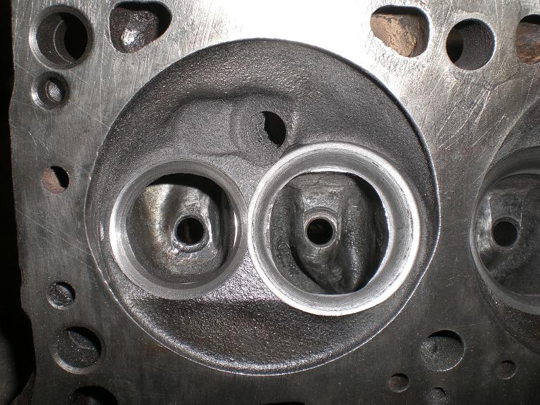 Heads back with new larger inlet valve and 3 angle valve job