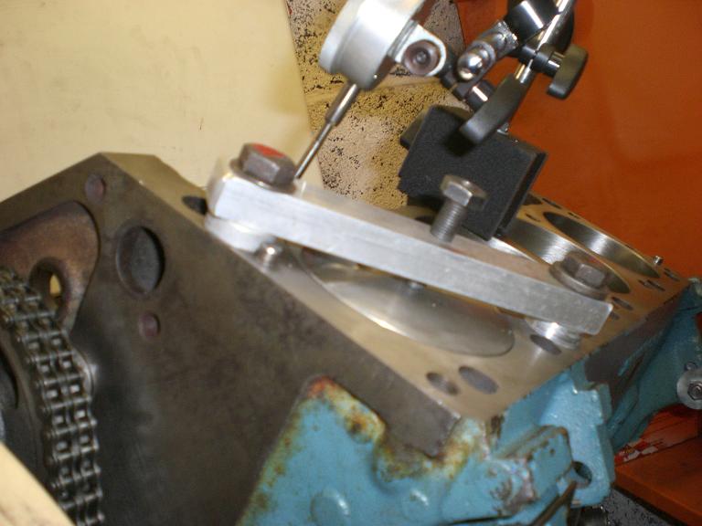 home made piston stop to get perfect TDC