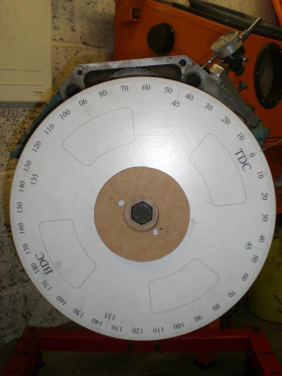 Large Home made degree wheel for better accuracy