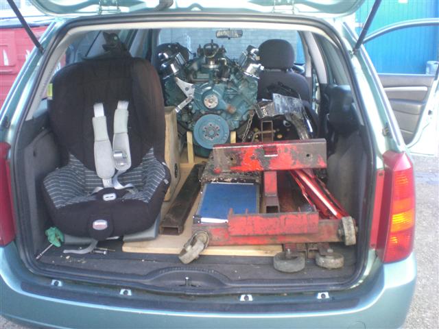 Car all loaded up to go home