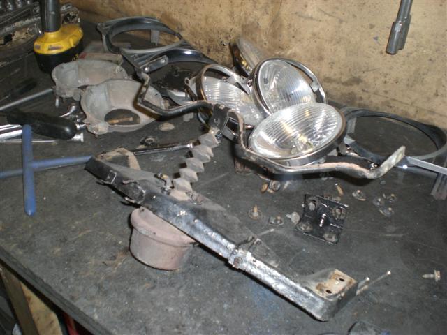 parts from grill