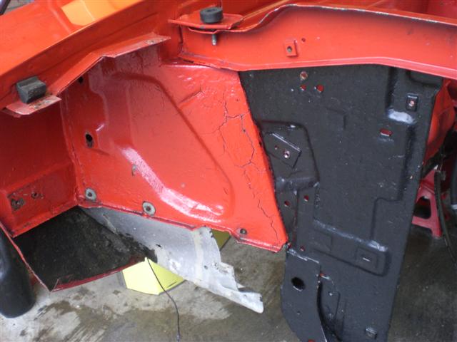 this is how bad the front of the rad panel is.