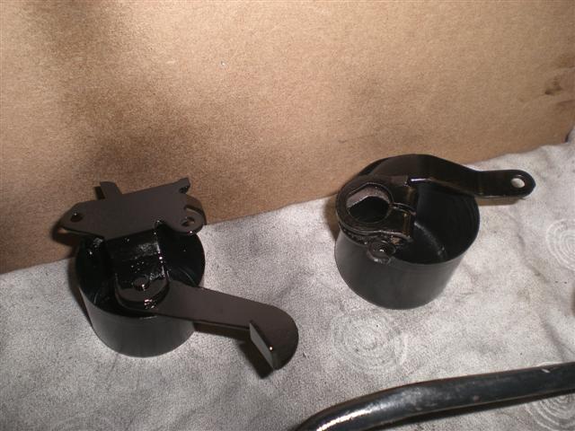 bonnet release and gearbox lever