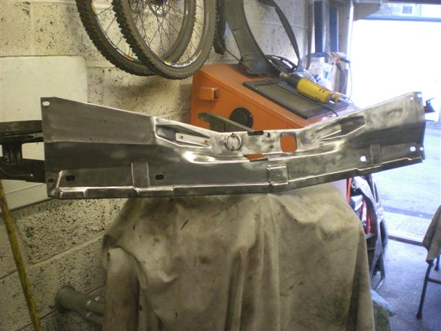 Grill frames stripped to bare metal