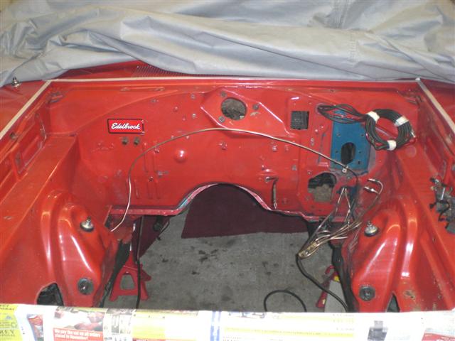 I have stripped every thing I can out of the engine bay now.
