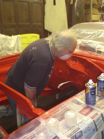 Derek felt at home in the engine bay