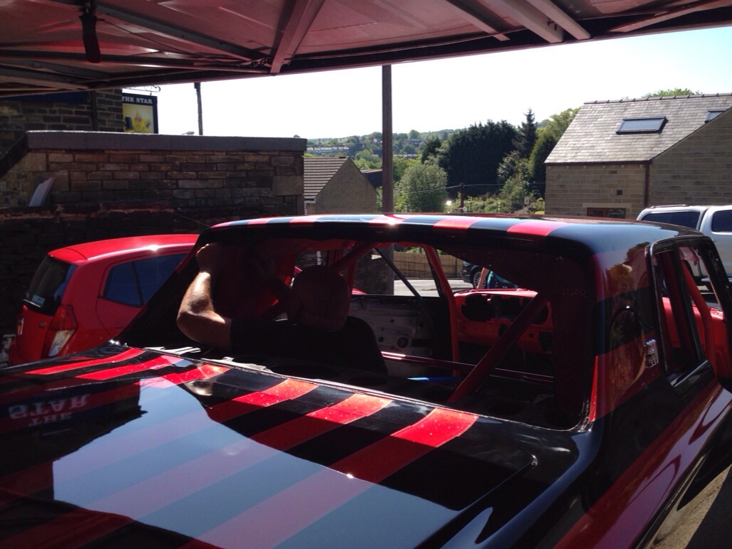 Bob fitting the headliner