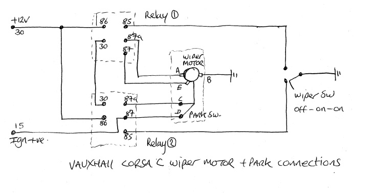 here is the diagram for the corsa motor set up