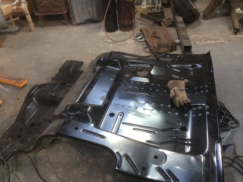 another test fit, rear under seat panel took some beating to get to the right dimensions and shape of the frame rails