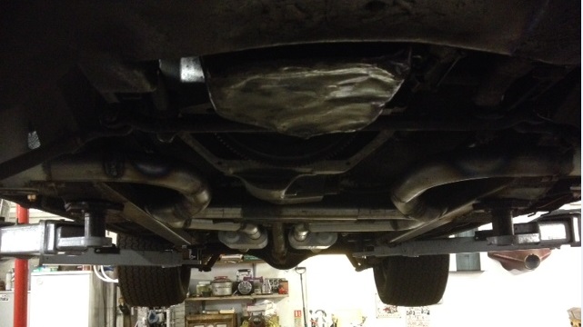 Look how tidy - so high up under car - all tucked away.