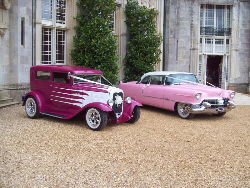 009 [Hot Rod and Cadillac, at Highcliffe castle!].JPG