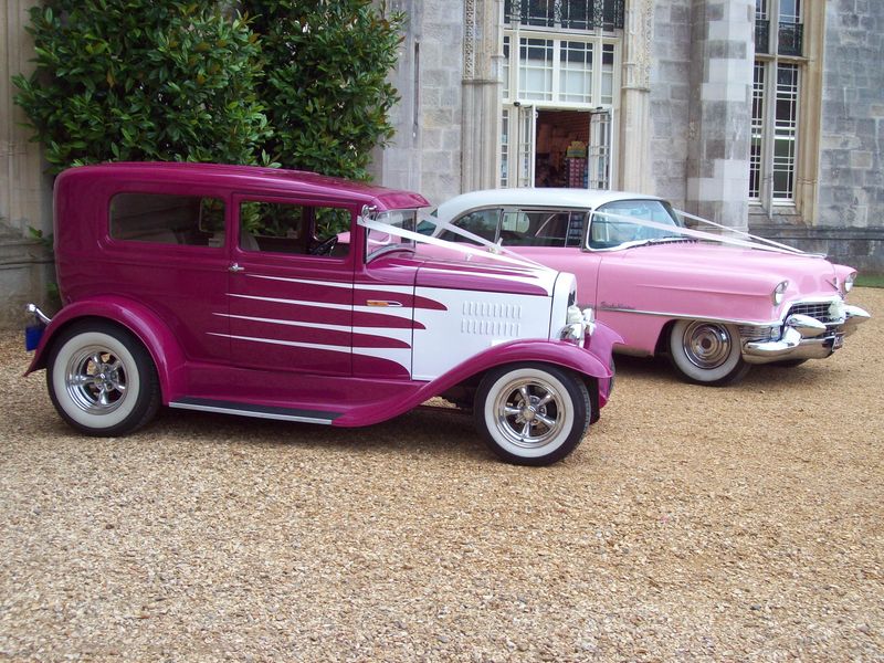 008 [Hot Rod, and Cadillac, at Highcliffe castle!].JPG