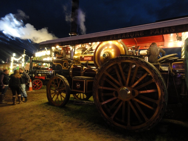 Jack in charge of &amp;quot;Carry On&amp;quot;, Fowler Showmans engine at Dorset Steam Fair