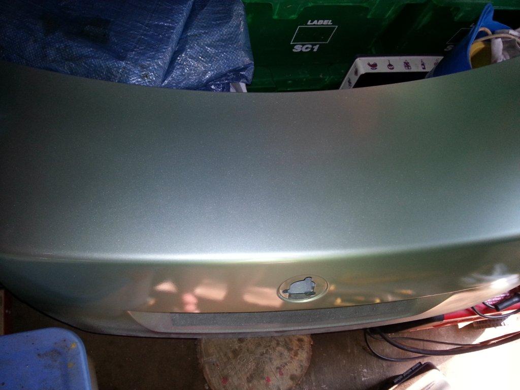 Day of paint, metallic and clear